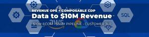 Marketing-led composable CDP build from POC to MVP to $10M direct revenue and unified identity resolution for a true Customer 360 enabling Sales Excellence and Marketing Revenue Operations